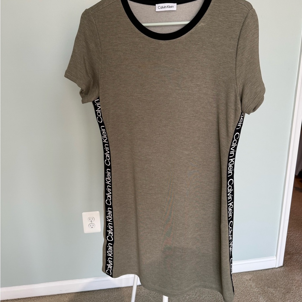 Calvin Klein Khaki Short Sleeve Tee